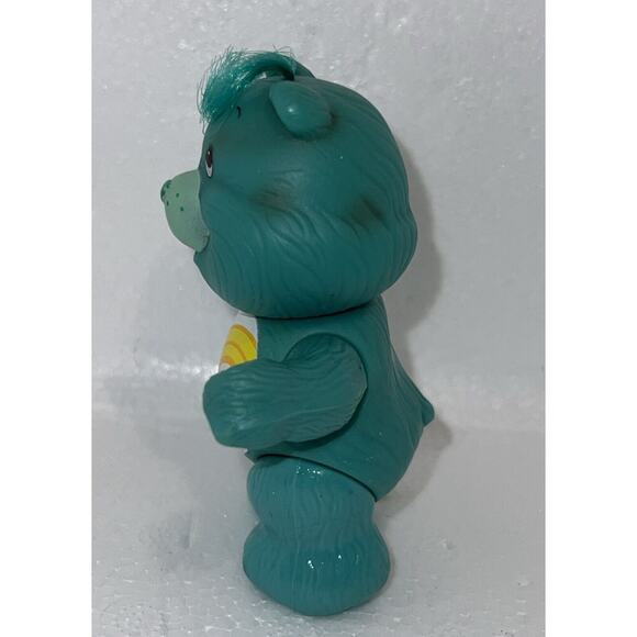 Vintage '80s WISH BEAR poseable Action Figure 3” And Plastic Case CAREBEARS - Picture 3 of 8